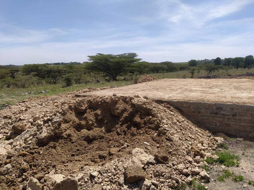 Foundation walling filled and levelled to oversite